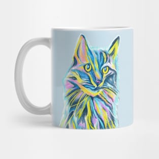 Retro Cat, Long Haired Beauty Mug